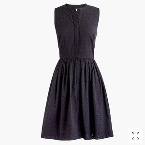 J.Crew Eyelet Sleeveless Shirtdress